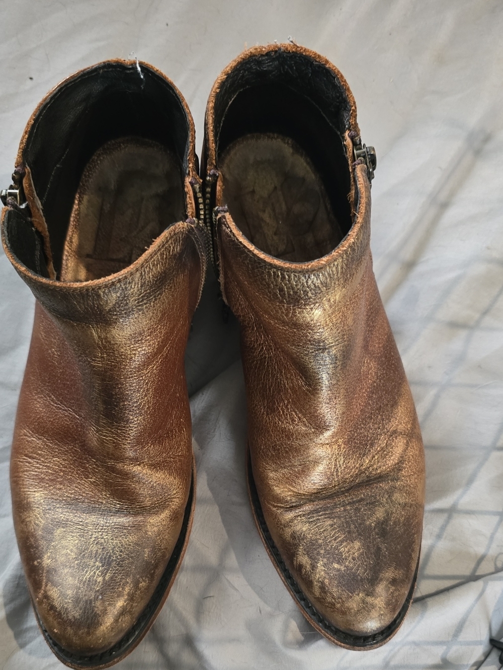 Liberty Black Women's Metallic Brown Ankle Boots